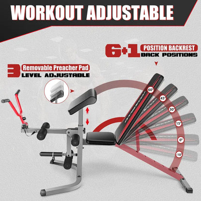 🔥Last Day Special Sale $39.99-Preacher Curl Pad for Home Gym Workout Equipment